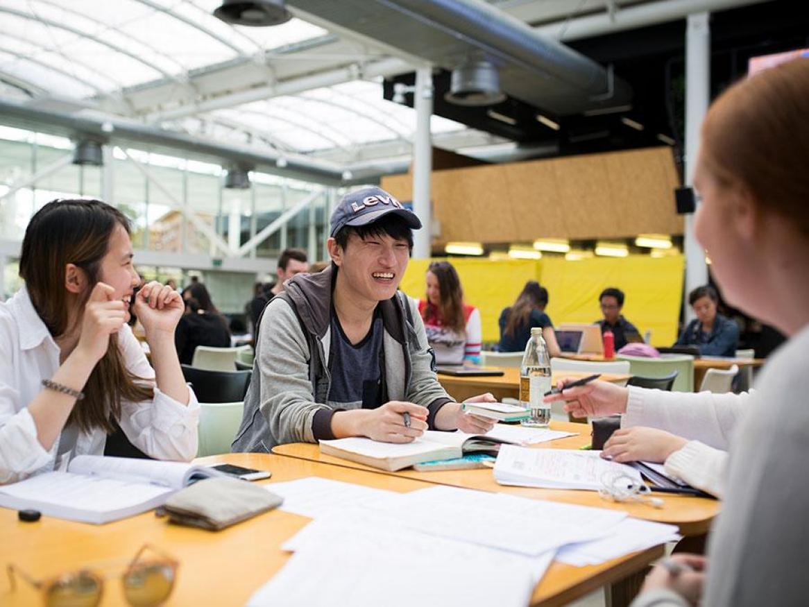 Students chatting
