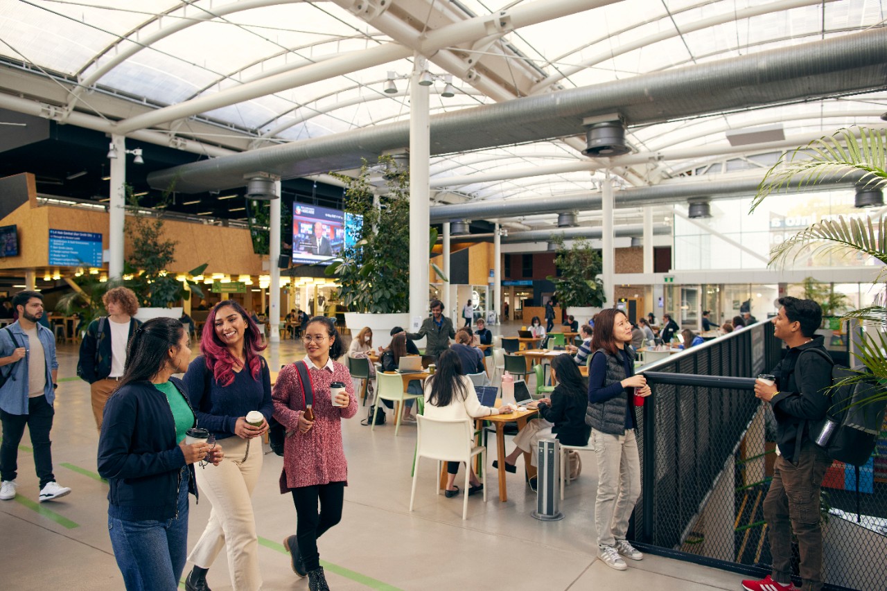 International students socialising
